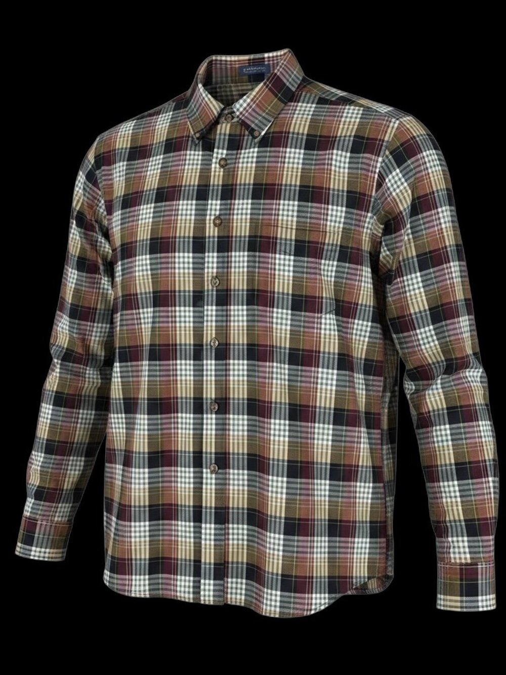 Pendleton Sir Pendleton Shirt Mens XL Worsted Wool Long Sleeve Brown Plaid